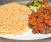 Lamb Suqaar with Rice