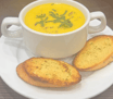 Lentil Soup with Garlic Bread